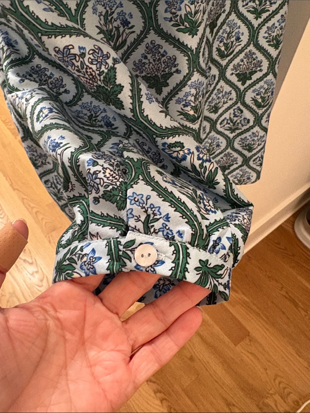 Tuckernuck Green and Blue Ruffle-Neck Tunic - Picture 8 of 11